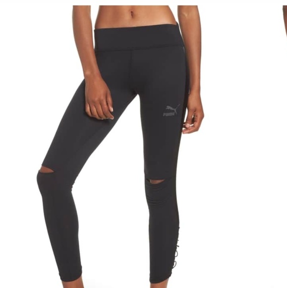 Puma Slit-Knee Lux Tuxedo Leggings - Picture 3 of 4